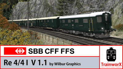 SBB CFF FFS Re 4/4 I Pendelzug for TS20XX