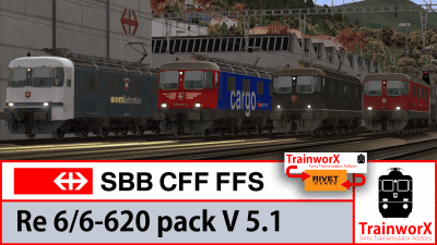 SBB CFF FFS Re 620 Pack for TS20XX | V5.1